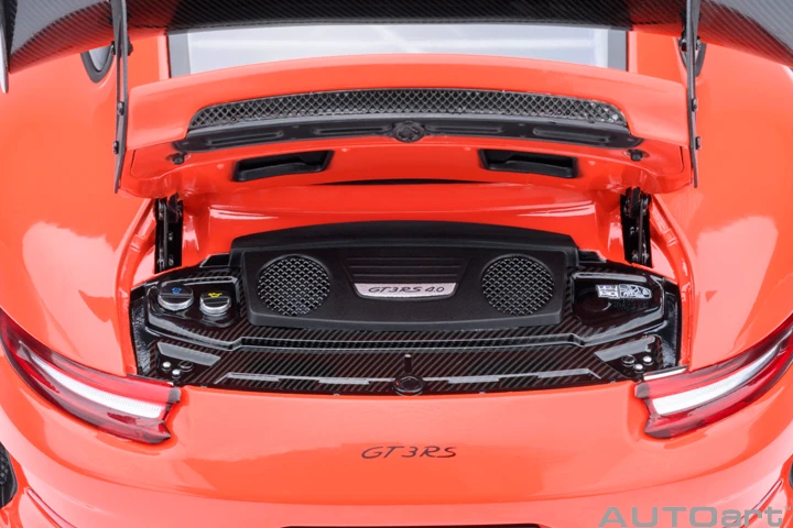 1/18 AUTOart Porsche 911 (991.2) GT3 RS Weissach Package (Lava Orange) Car Model