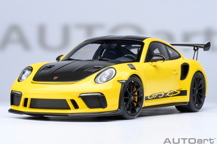 1/18 AUTOart Porsche 911 (991.2) GT3 RS Weissach Package (Racing Yellow) Car Model