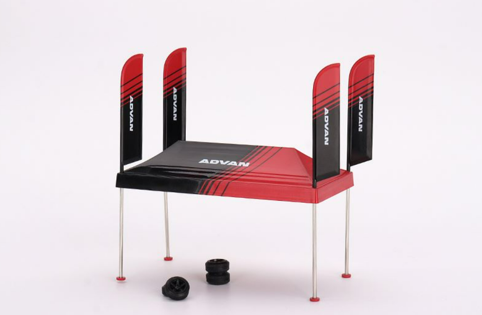 MINOR DAMAGED AS-IS 1/64 MINI GT Paddock Service Tent Set - ADVAN