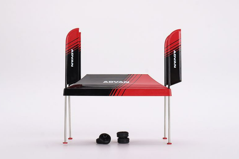 MINOR DAMAGED AS-IS 1/64 MINI GT Paddock Service Tent Set - ADVAN