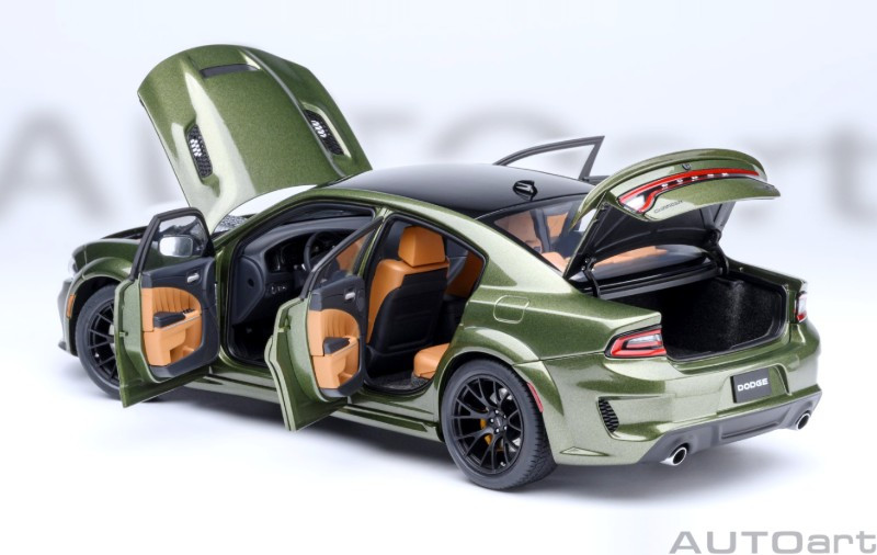 123専用 1/18 AUTOart Dodge Charger SRT Hellcat Redeye Jailbreak (F8 Green