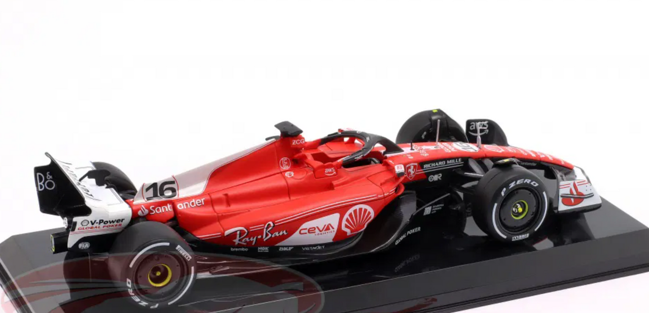 1/24 Premium Collectibles 2023 Formula 1 Charles Leclerc Ferrari SF-23 #16 2nd Las Vegas GP Car Model