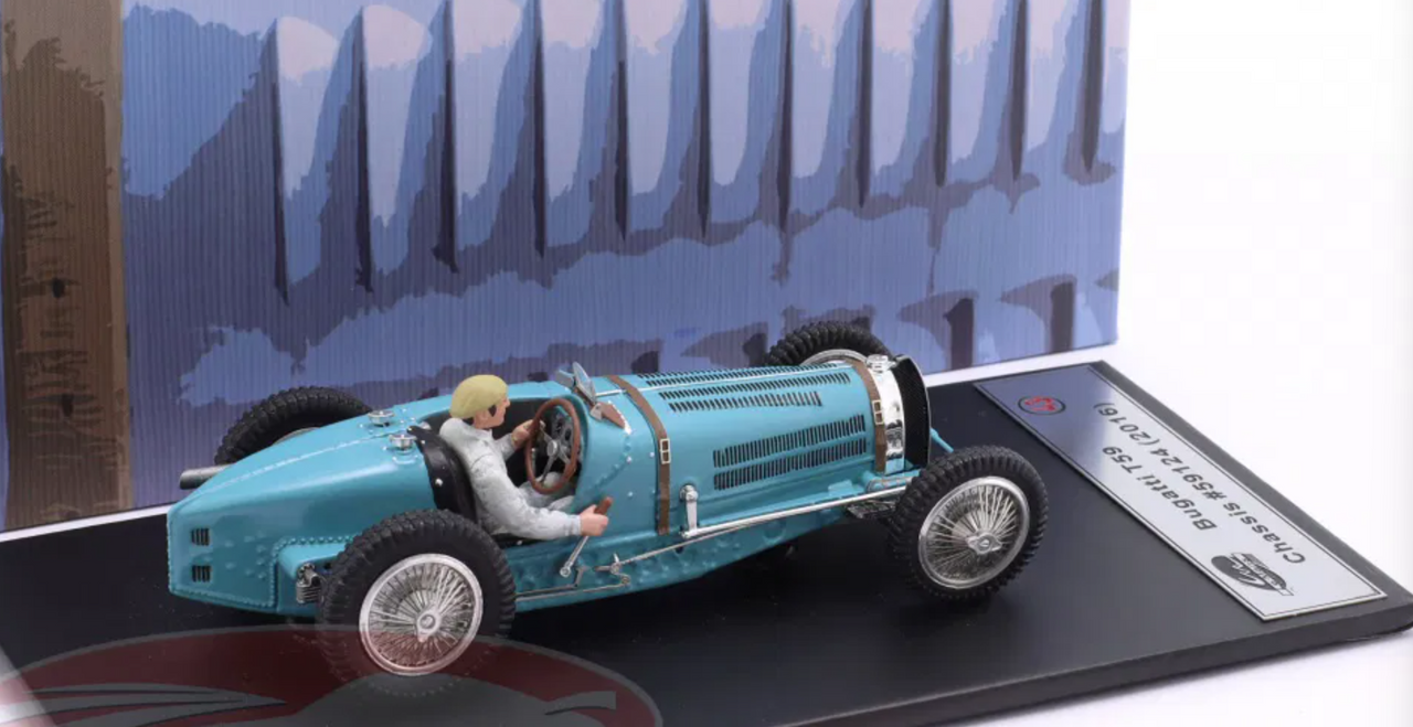 1/43 LeMans Miniatures 1934 Bugatti T59 (Light Blue) Car Model