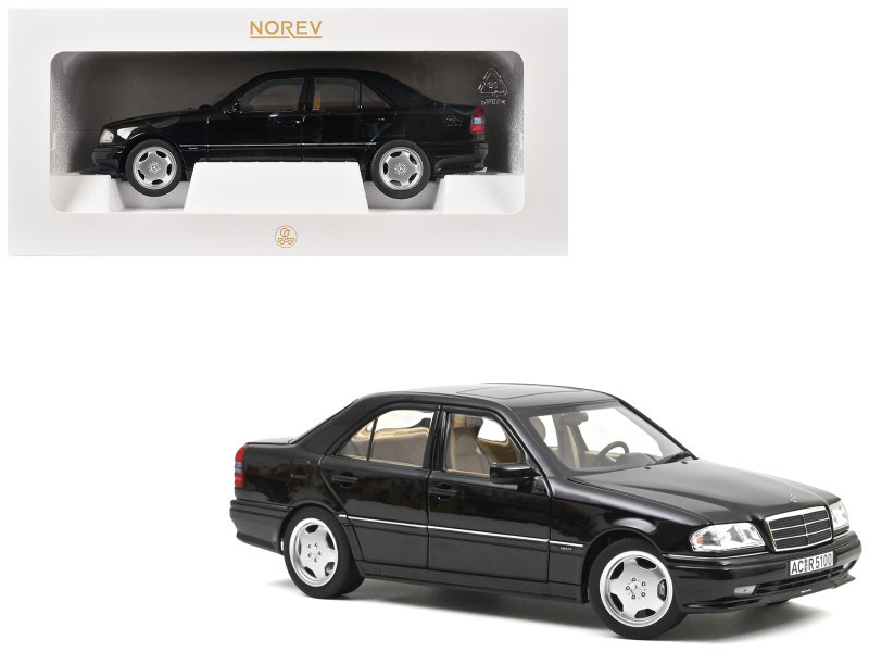 1/18 Norev 1993 Mercedes-Benz C-Class AMG C36 (W202) (Obsidian Black Metallic) Diecast Car Model