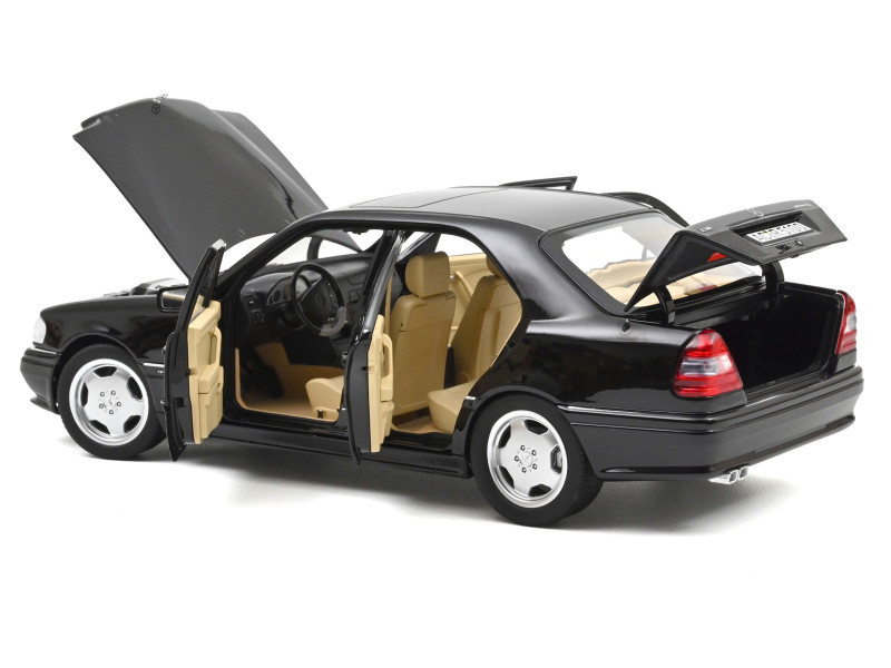 1/18 Norev 1993 Mercedes-Benz C-Class AMG C36 (W202) (Obsidian Black Metallic) Diecast Car Model