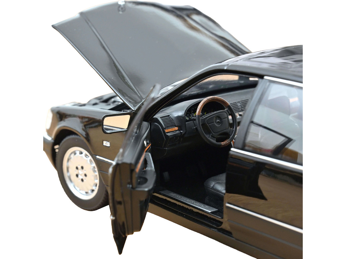 1/18 Norev 1997 Mercedes-Benz S600 (W140) (Obsidian Black Metallic