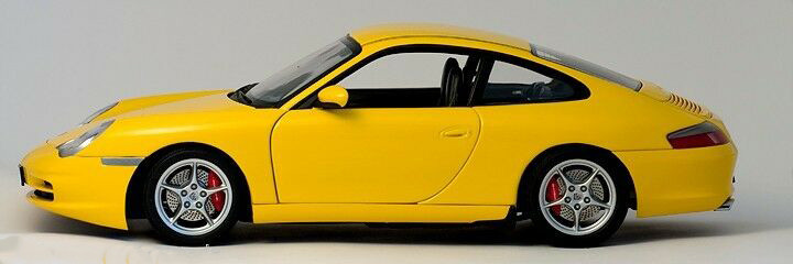 1/18 AUTOart 2001 Porsche 911 Carrera Coupe (996) (Yellow) Diecast