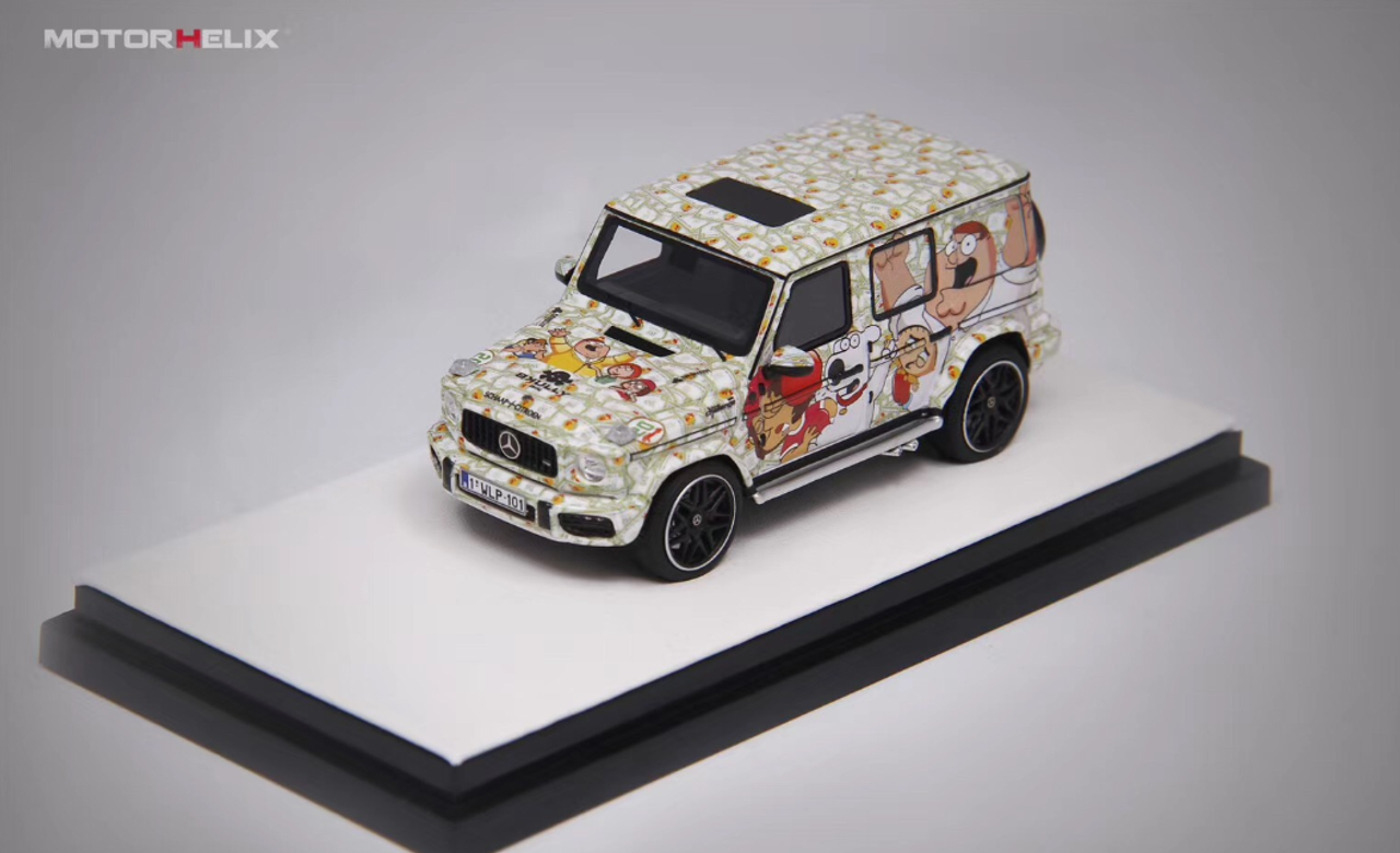 1/64 Mercedes-Benz Mercedes G-Class G-Klasse G63 AMG Family Guy Cartoon Diecast Car Model Limited