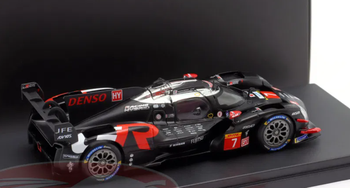1/43 Ixo 2024 Toyota GR010 Hybrid #7 5th WEC Qatar Toyota Gazoo Racing Mike Conway, Kamui Kobayashi, Nyck de Vries Car Model