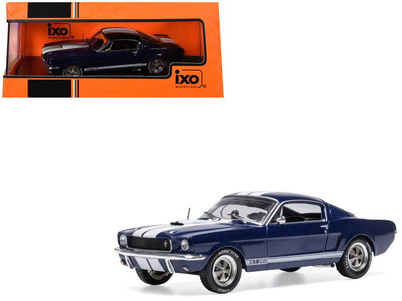1/43 Ixo 1965 Ford Mustang Shelby GT350 (Dark Blue) Diecast Car
