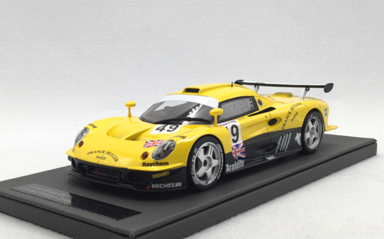 1/18 Top Marques Lotus Elise GT1 (Yellow) Resin Car Model