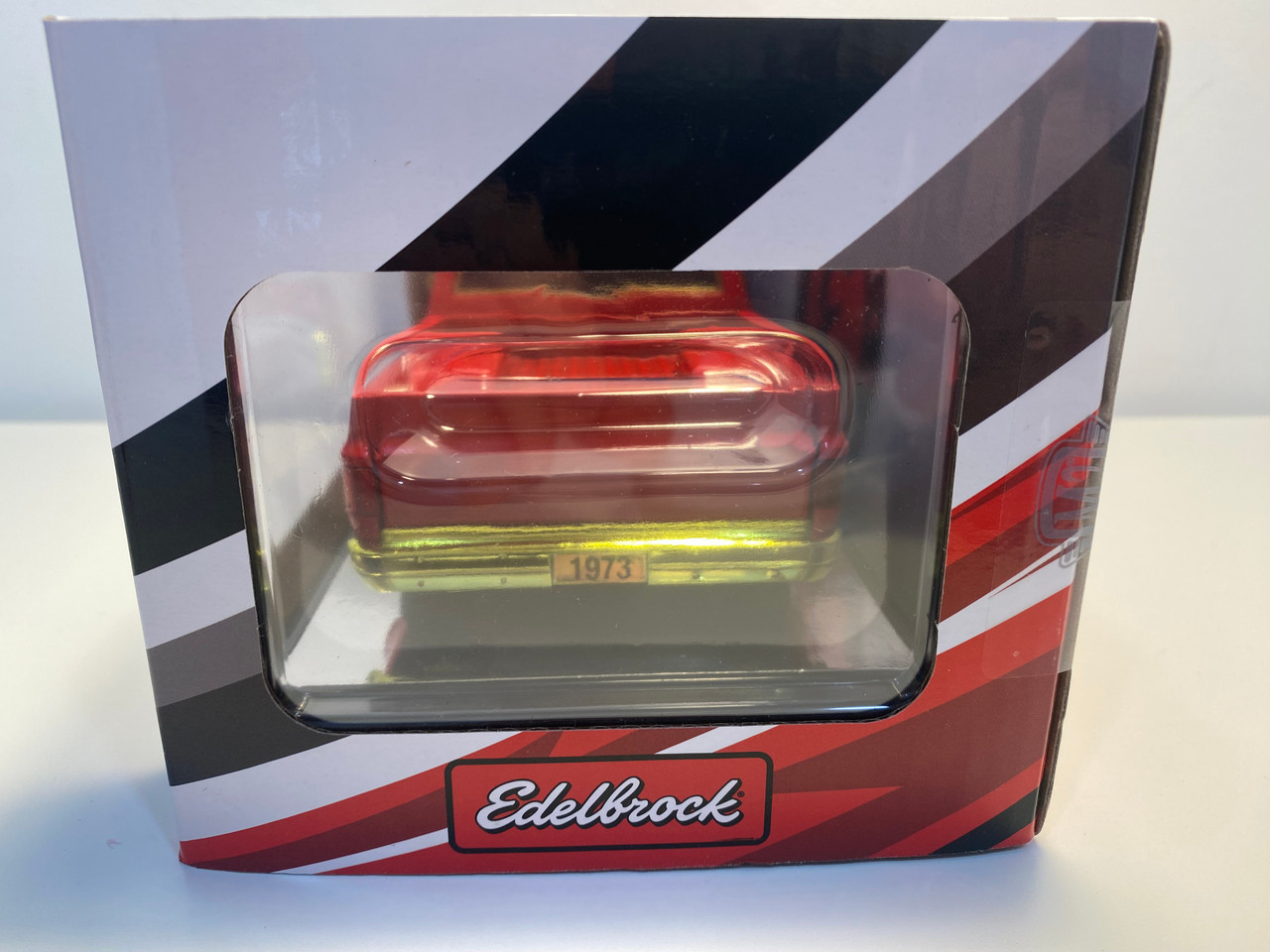 CHASE CAR 1/24 M2 Machines 1973 Chevrolet Cheyenne 10 Pickup Truck "Edelbrock" Red with Graphics Limited Edition Diecast Car Model