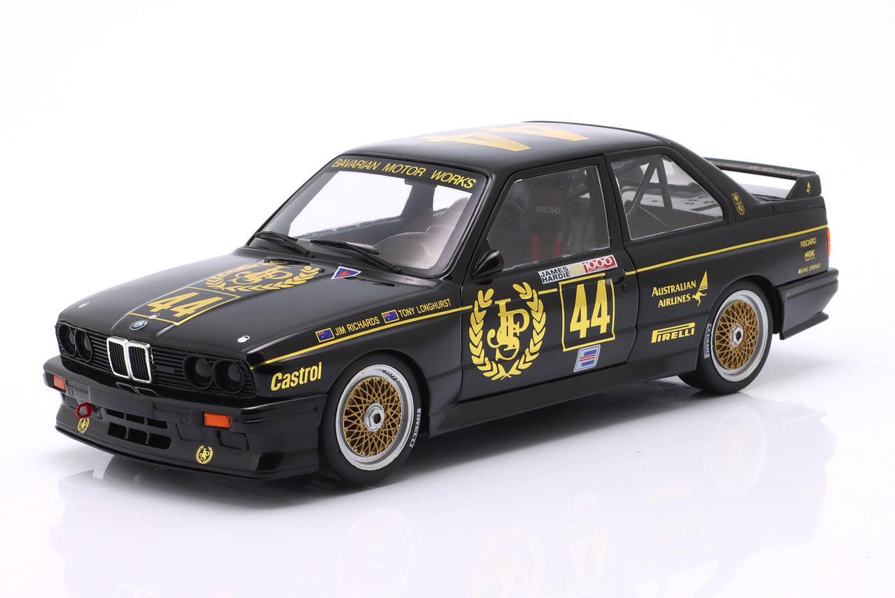 1/18 Werk83 1987 BMW M3 (E30) #44 Winner Div. 2 1000km Bathurst JPS Team BMW Jim Richards, Tony Longhurst Diecast Car Model