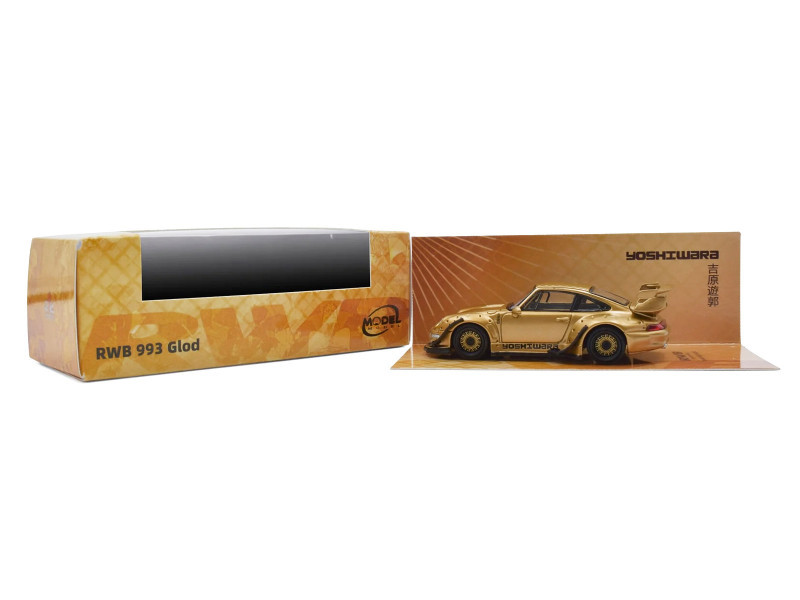 RWB 993 "Yoshiwara" Gold Metallic 1/64 Diecast Model Car by Model Model