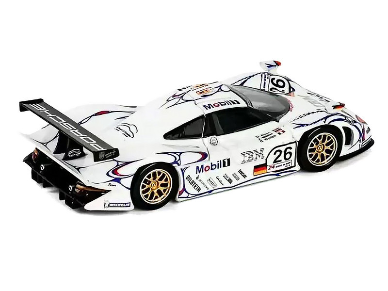 Porsche 911 GT1 #26 Allan McNish - Stephane Ortelli - Laurent Aiello "Porsche AG" Winner "24 Hours of Le Mans" (1998) 1/64 Diecast Model Car by Trends Hobby