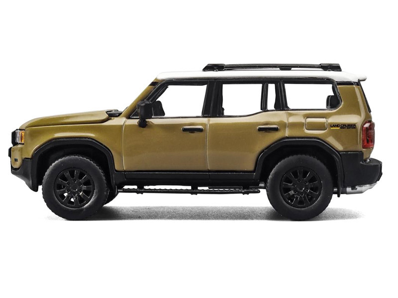 Toyota Land Cruiser 250 Sand with White Top 1/64 Diecast Model Car by Trends Hobby