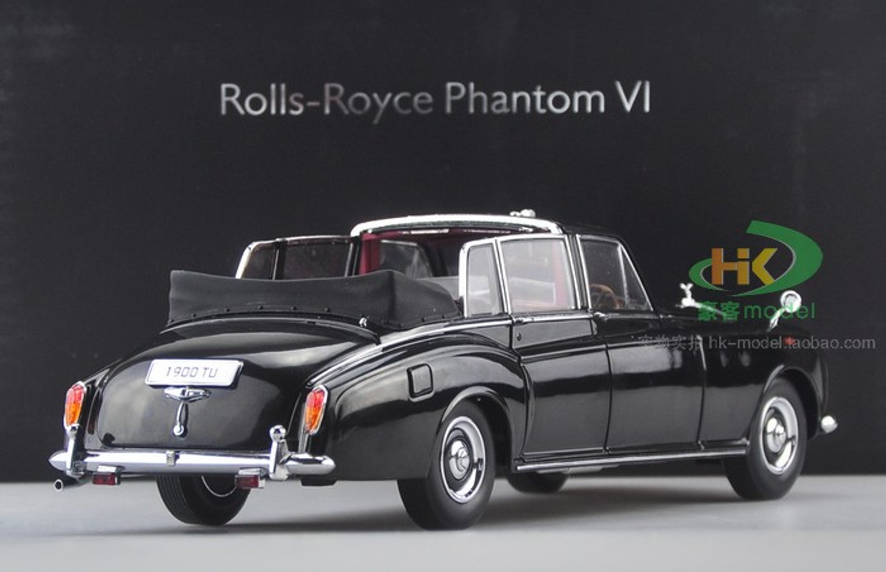 1/18 1967 ROLLS-ROYCE PHANTOM VI CONVERTIBLE (BLACK) Diecast Car Model