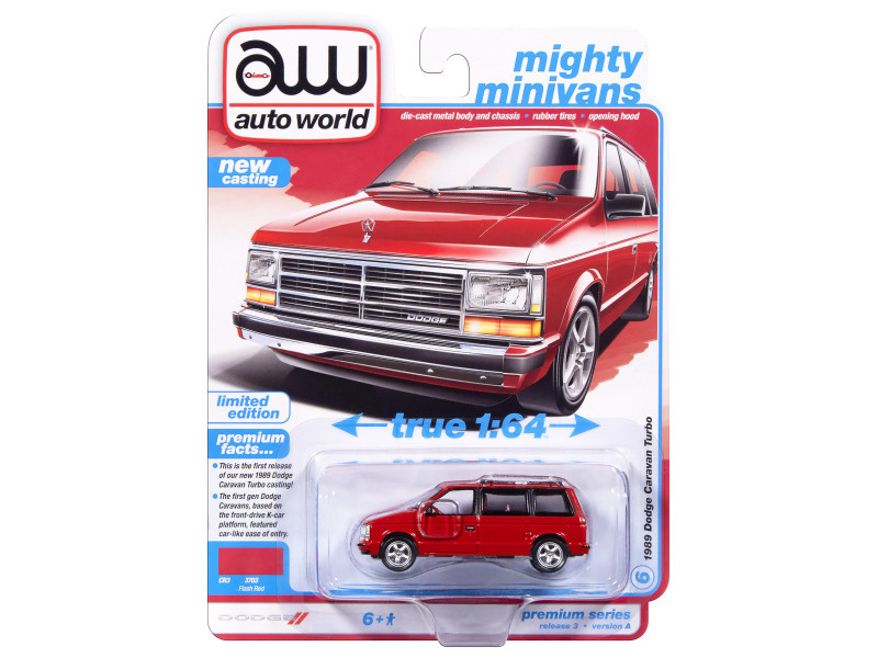 1989 Dodge Caravan Turbo Van Flash Red 