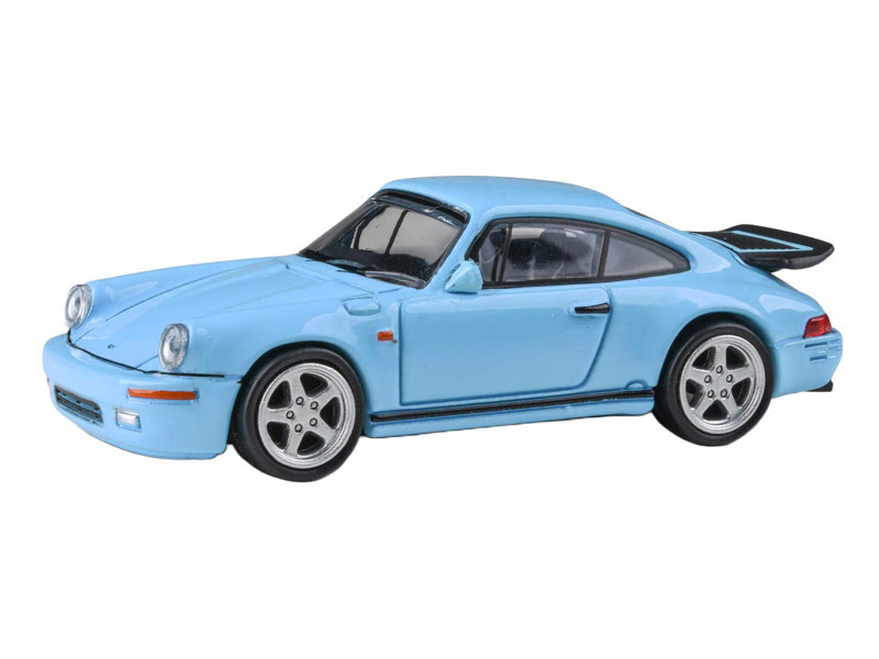 1/64 Paragon 1987 Porsche 911 930 RUF CTR Yellowbird (Gulf Blue) Diecast Car Model