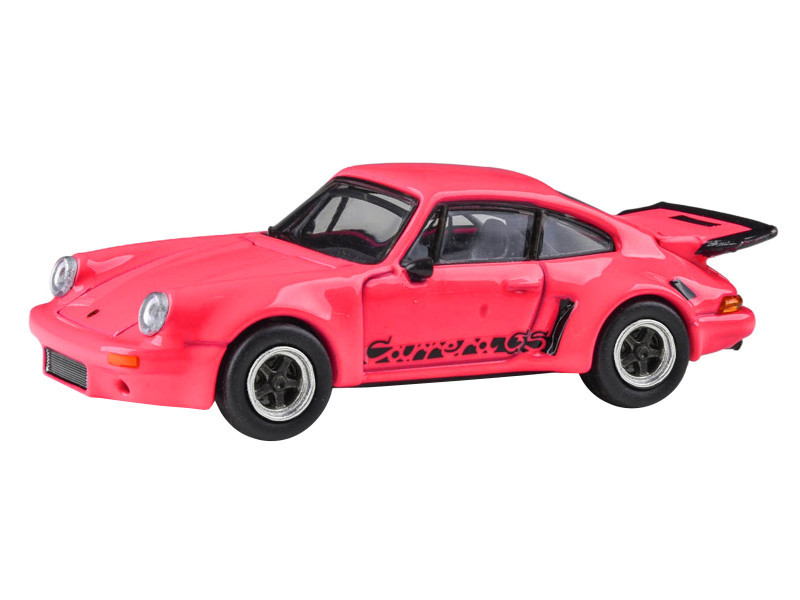 1/64 Paragon 1975 Porsche 911 930 Carrera RSR 3.0 Fuschia Pink Red Diecast Car Model