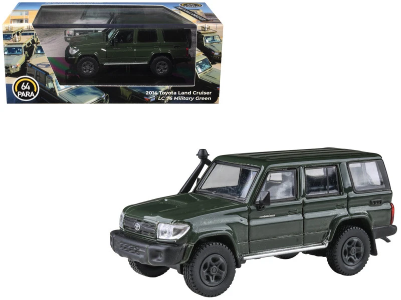 1/64 Paragon Toyota Land Cruiser 76 LC76 (Military Green) Diecast Car Model