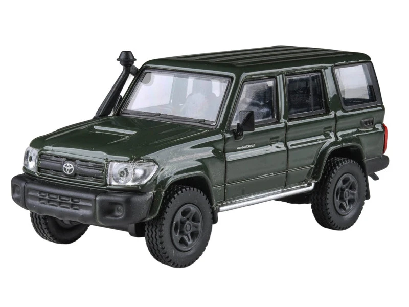 1/64 Paragon Toyota Land Cruiser 76 LC76 (Military Green) Diecast Car Model
