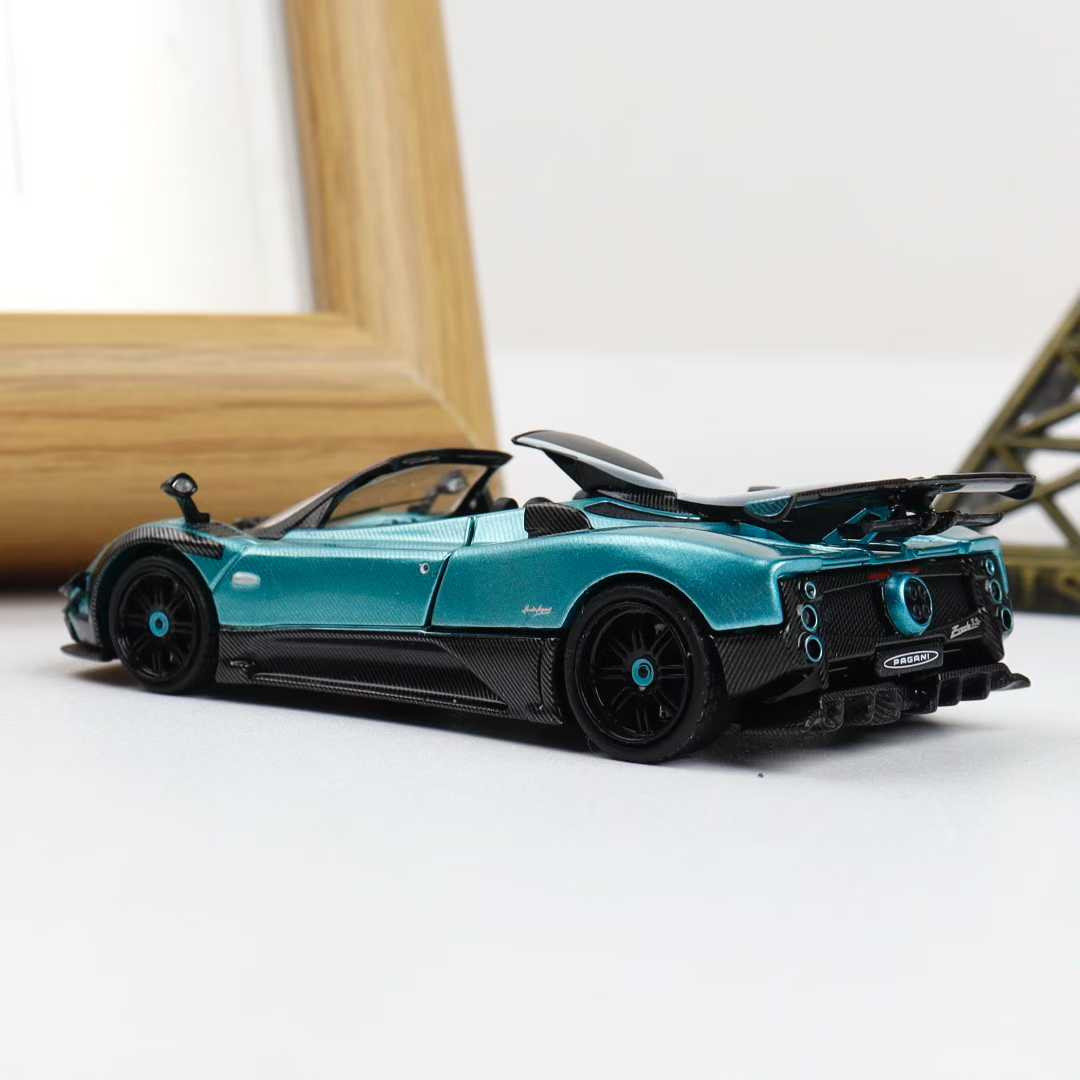 1/64 Rhino Model Pagani Zonda (Carbon Blue) Diecast Car Model