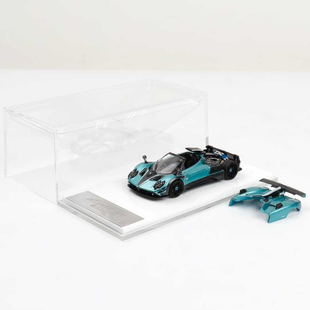 1/64 Rhino Model Pagani Zonda (Carbon Blue) Diecast Car Model