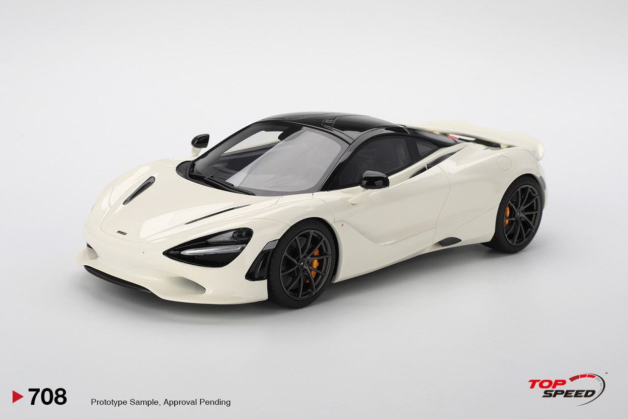 1/18 Top Speed McLaren 750S Base White Car Model - LIVECARMODEL.com