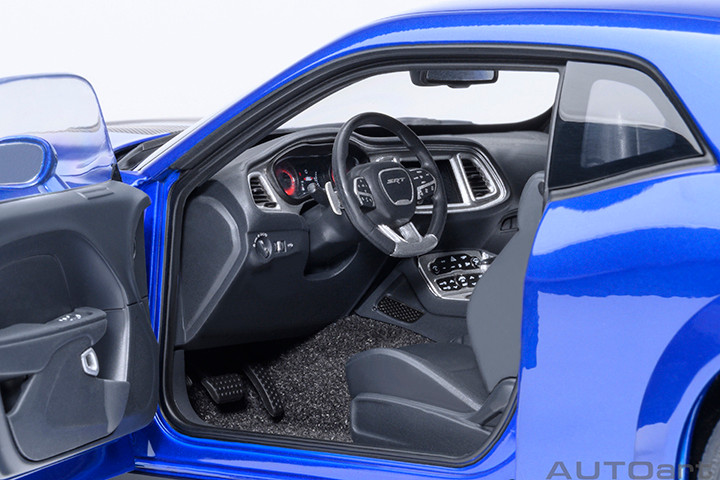 1/18 AUTOart 2022 Dodge Challenger SRT Jailbreak (Indigo Blue) Car Model