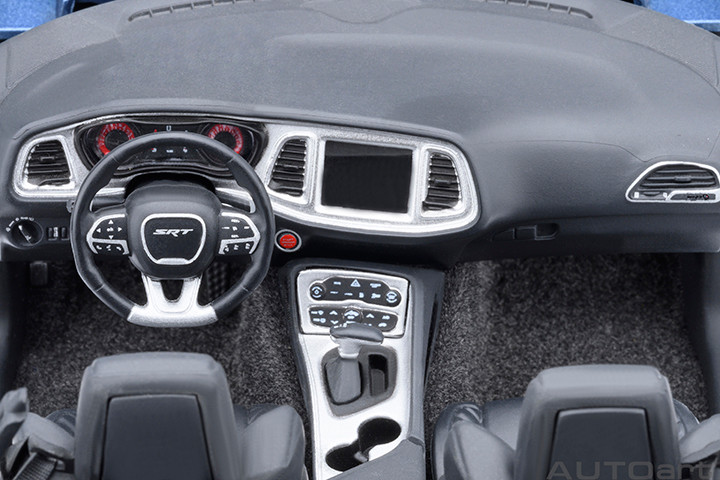 1/18 AUTOart 2023 Dodge Challenger SRT Super Stock (Frostbite Blue) Car Model