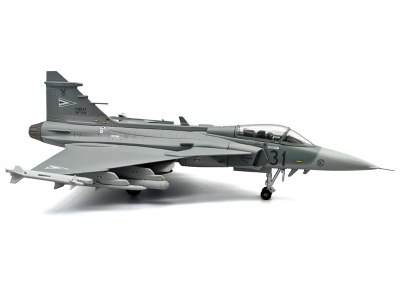 Saab JAS 39C Gripen Fighter Aircraft "59th Tactical Wing" (2023) Hungarian Air Force 1/72 Diecast Model Airplane by Aviation 72