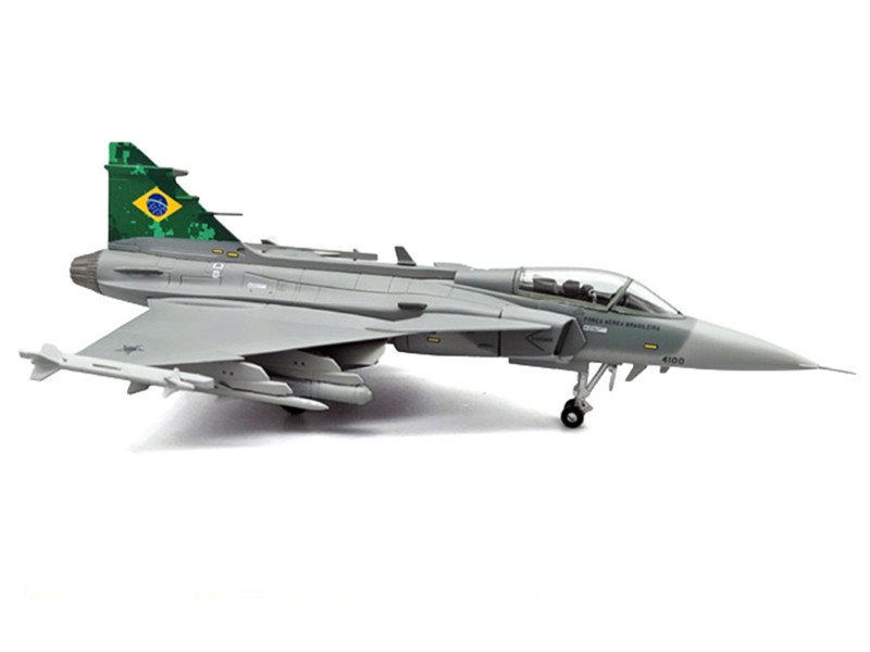 Saab JAS 39E Gripen Fighter Aircraft "Brazilian Air Force" 1/72 Diecast Model Airplane by Aviation 72
