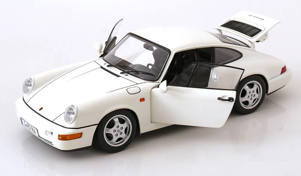 1/12 KK-Scale 1992 Porsche 911 (964) RS (White with Cup Wheels) Diecast Car Model
