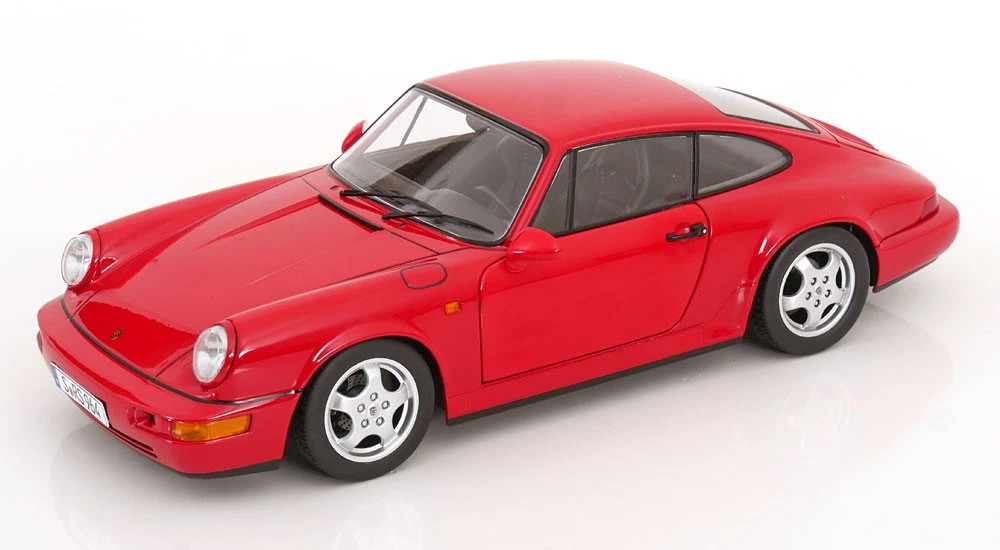 1/12 KK-Scale 1992 Porsche 911 (964) RS (Red with Cup Wheels) Diecast Car Model