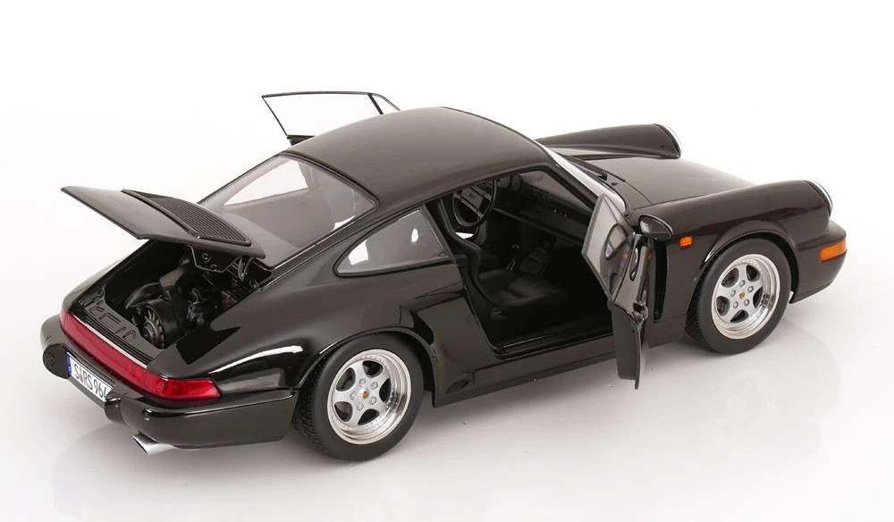1/12 KK-Scale 1992 Porsche 911 (964) RS (Black with Speedline Wheels) Diecast Car Model