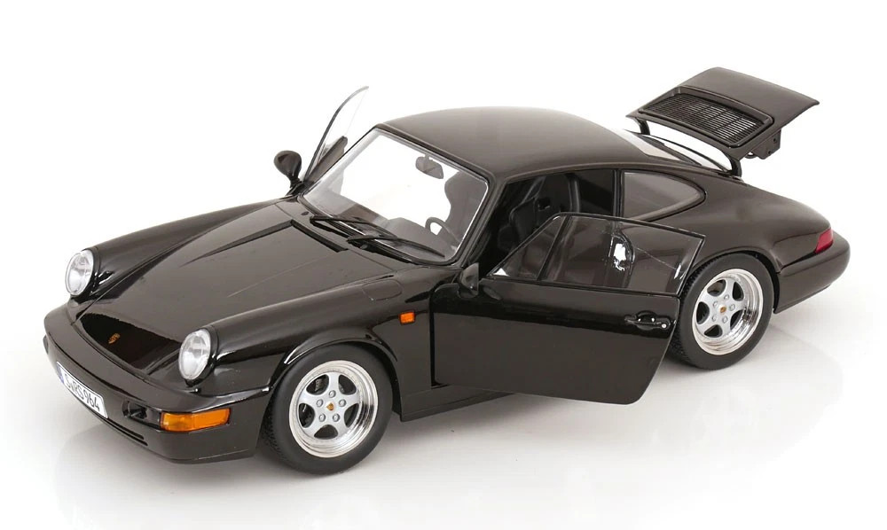 1/12 KK-Scale 1992 Porsche 911 (964) RS (Black with Speedline Wheels) Diecast Car Model
