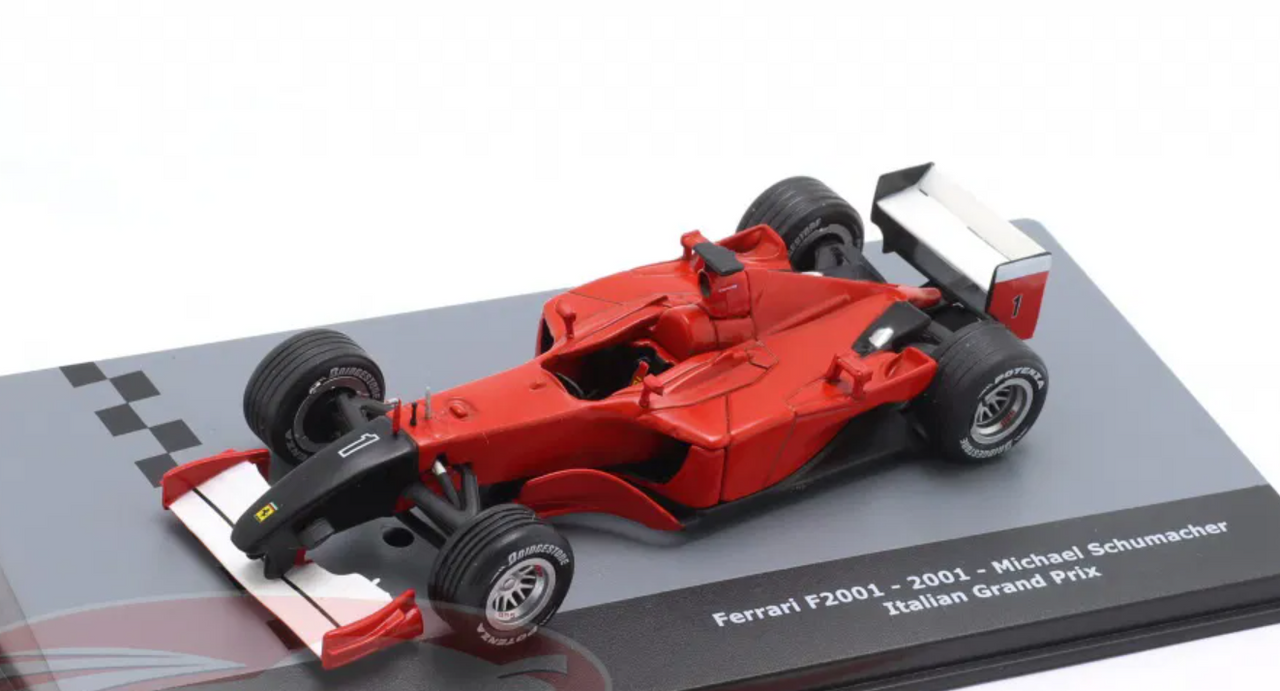 1/43 Altaya 2001 Formula 1 Michael Schumacher Ferrari F2001 #1 Formula 1 World champion 2001 Car Model