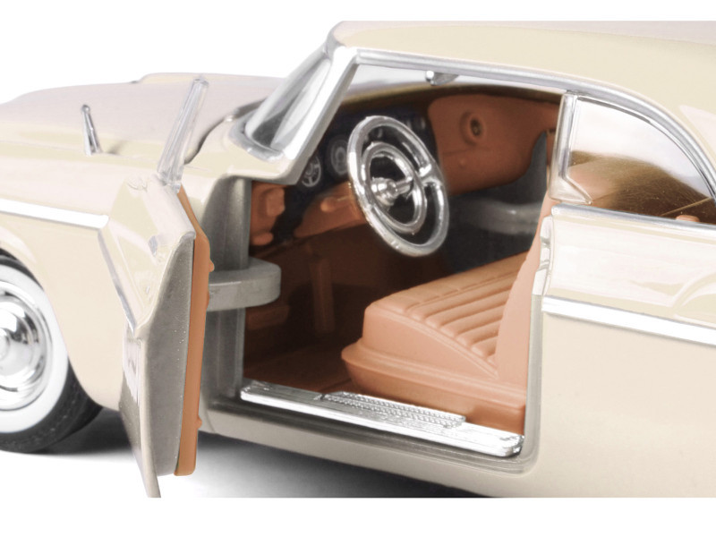 1955 Chrysler C300 Cream "Timeless Legends" Series 1/24 Diecast Model Car by Motormax