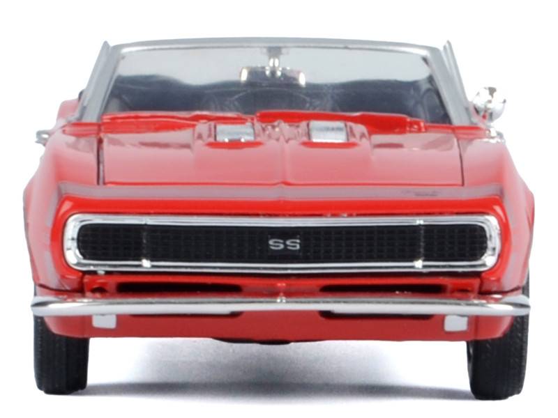 1967 Chevrolet Camaro SS Convertible Burgundy 1/24 Diecast Model Car by Motormax