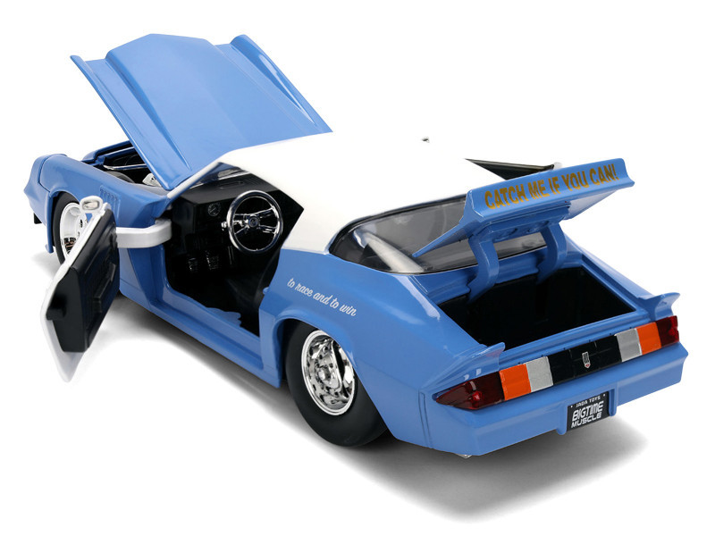 1979 Chevrolet Camaro Z28 Police "Highway Drag" Blue and White "Bigtime Muscle" Series 1/24 Diecast Model Car by Jada
