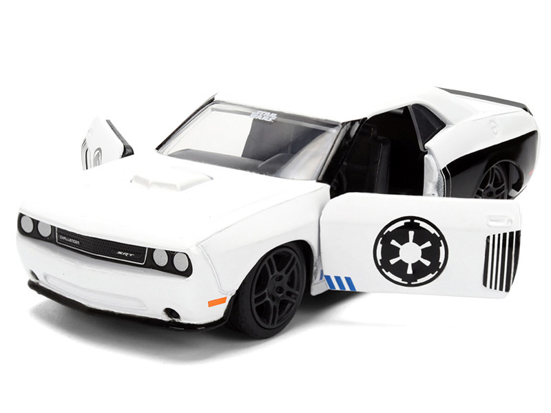 2012 Dodge Challenger SRT8 "Stormtrooper" Livery White with Graphics "Star Wars" Franchise "Hollywood Rides" Series 1/32 Diecast Model Car by Jada