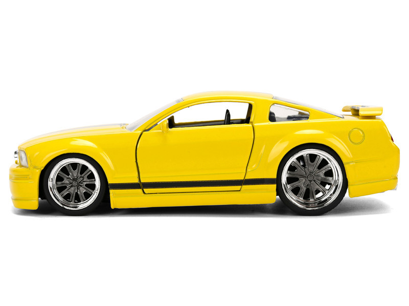 2006 Ford Mustang GT Yellow with Black Stripes "Fast & Furious 25 Years" Series 1/32 Diecast Model Car by Jada
