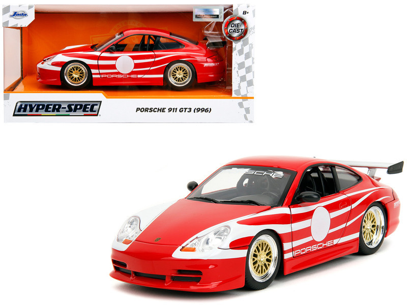 オートアート 1/18 ポルシェ911 GT3RS(996) レッド/ホワイト Porsche 911 GT3 (996) Red with White Graphics 