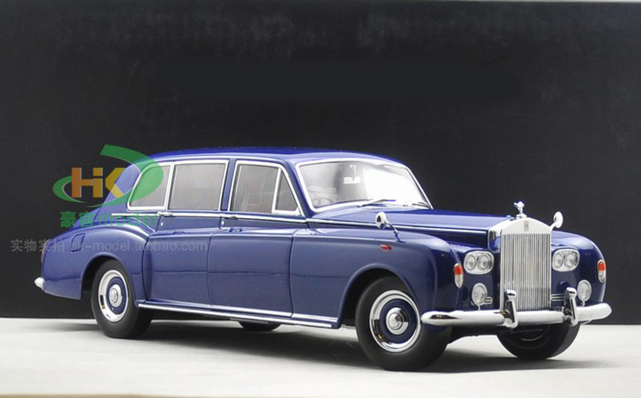 1/18 Dealer Edition 1967 Rolls-Royce Phantom V Hardtop (Blue) Diecast Car Model