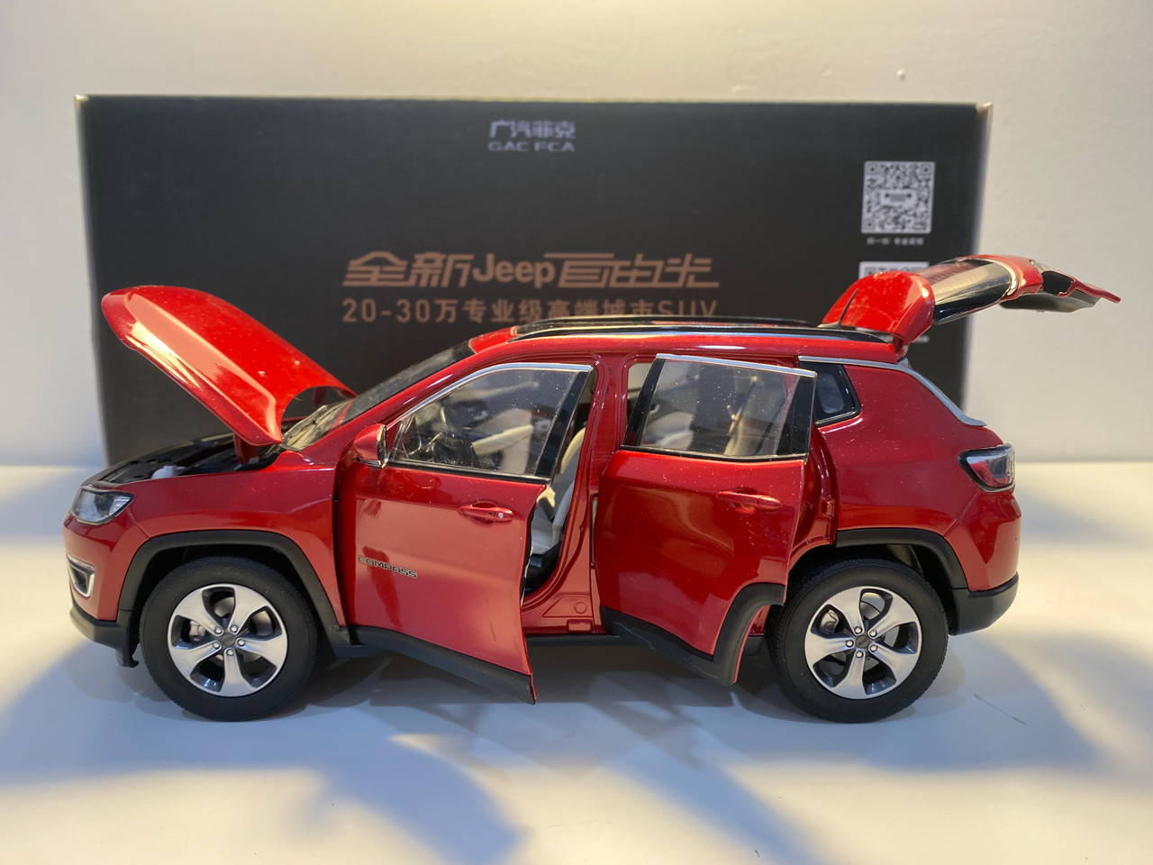 AS-IS 1/18 Dealer Edition Jeep Compass (Red) Diecast Car Model