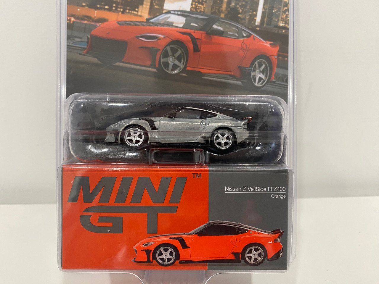 CHASE CAR 1/64 Mini GT Nissan Z VeilSide FFZ400 (Chrome Silver) Diecast Car Model