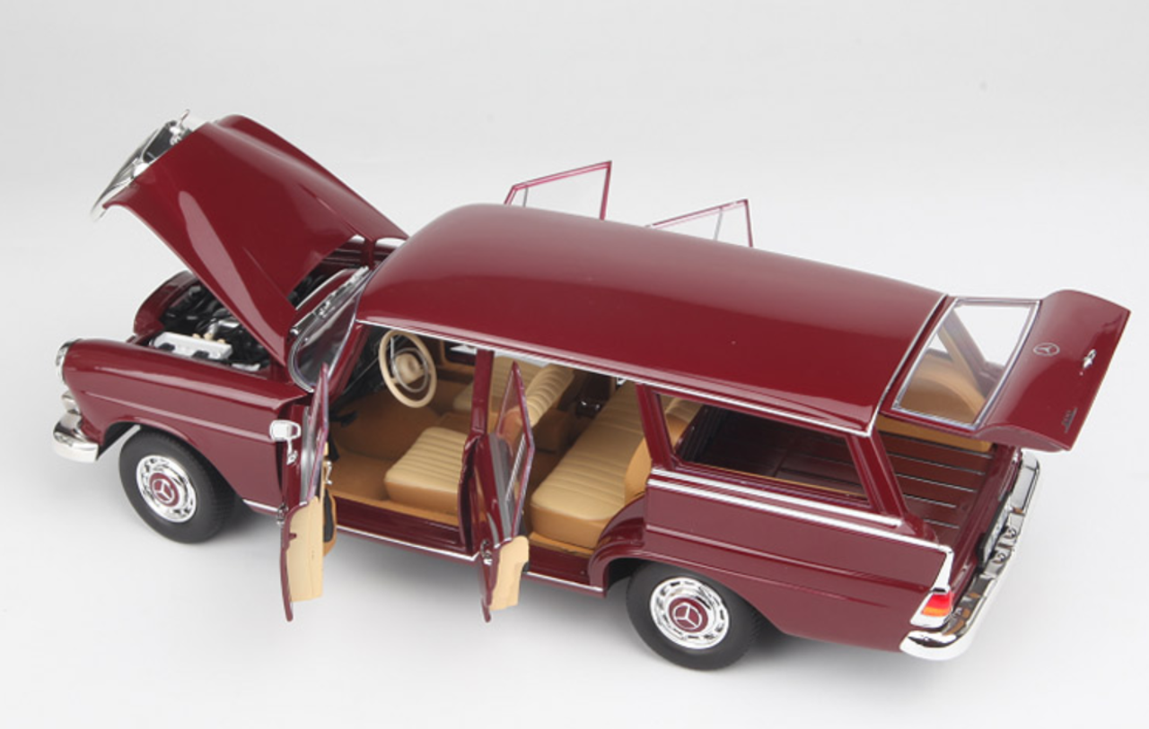 1/18 Norev 1966 Mercedes-Benz Mercedes 200 Wagon (Red) Diecast Car Model