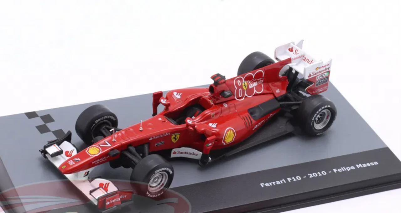 1/43 Altaya 2010 Formula 1 Felipe Massa Ferrari F10 #7 Car Model