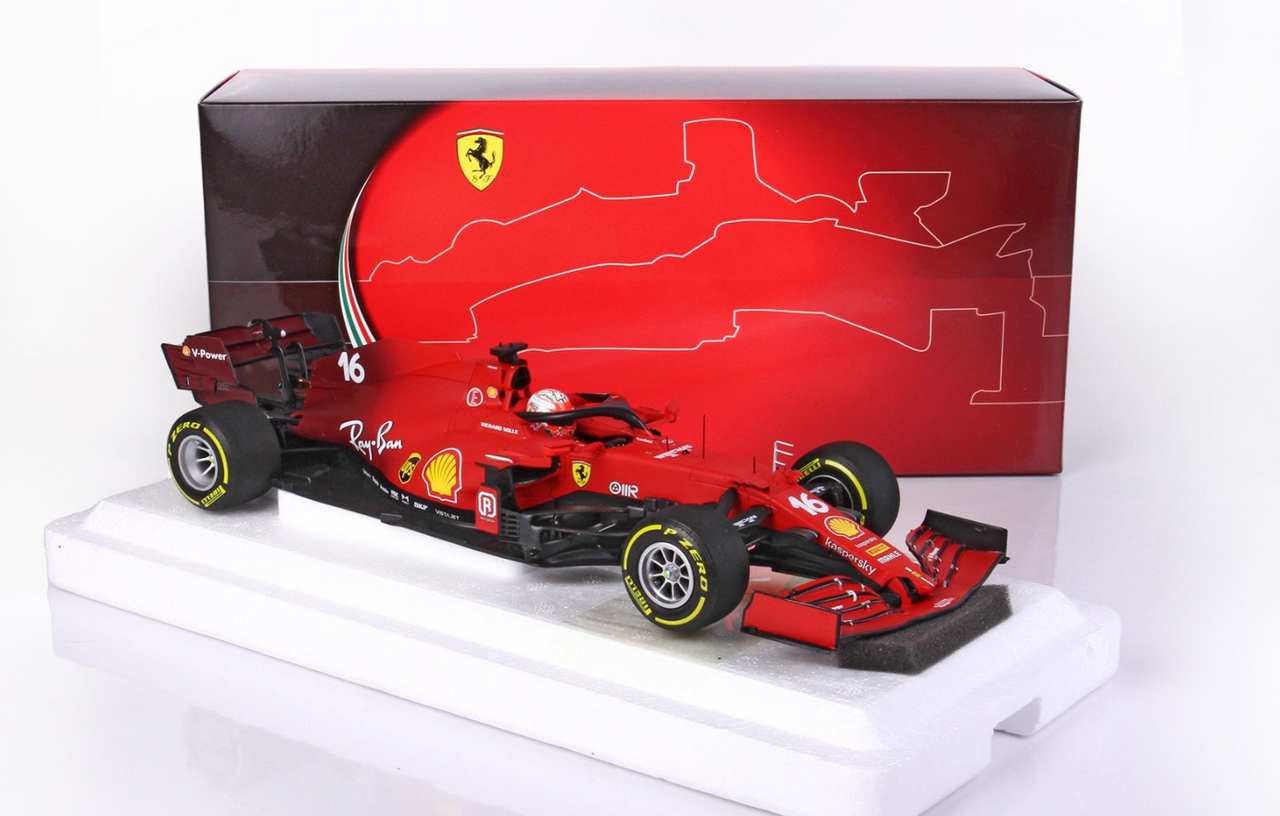 1/18 BBR 2021 Ferrari SF21 GP Of Emilia Romagna Autodromo Enzo And Dino Ferrari Charles Leclerc Diecast Car Model with Standard Package
